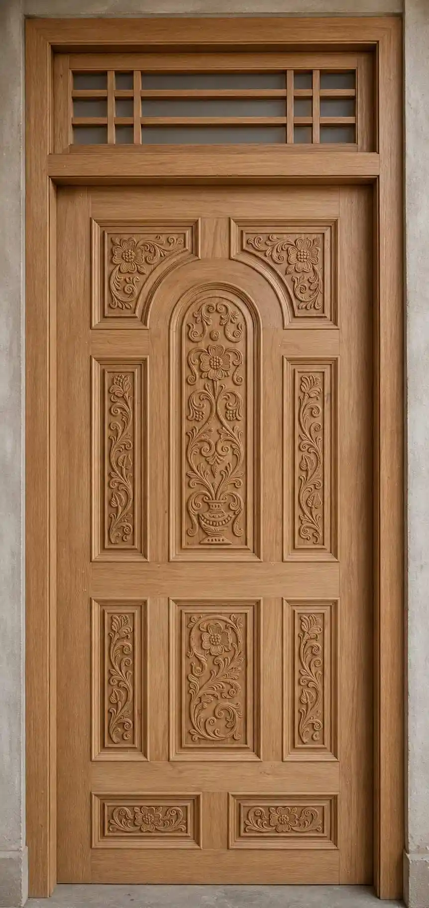 Custom wooden door